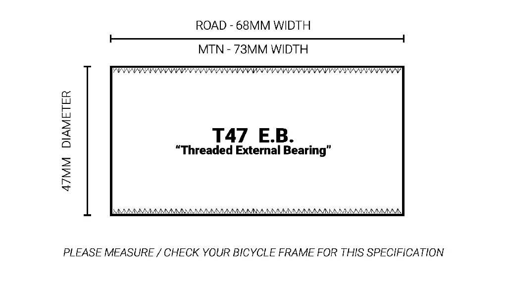 TAZA DE CENTRO PRAXIS SHIMANO 24MM - T47 EXTERNAL BEARING 68 RUTA _ 73MM MTB.webp