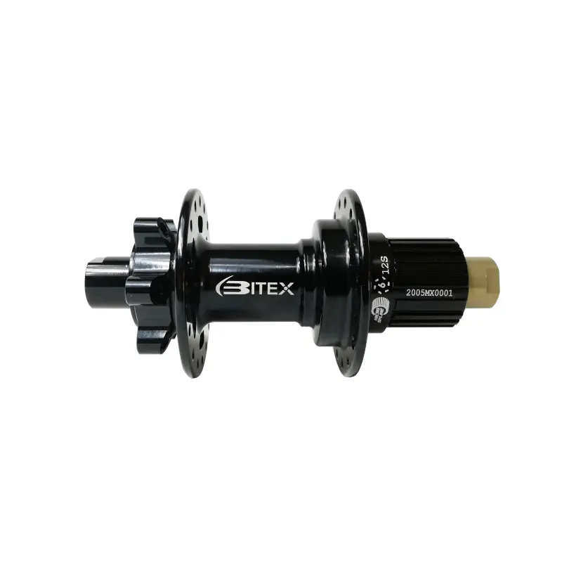 MAZA TRASERA MTB BITEX MTR-12DISC MICROSPLINE 12X142 MM NEGRA 28H (EZO) (SIN ROSCA)