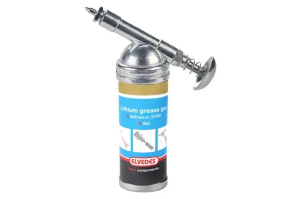 PISTOLA PARA GRASA 80ml, INCLUYE ETIQUETAS (GRASA NO INCLUIDA) 