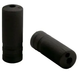 10 FERULAS "END CAPS" ø4,3mm PVC NEGRO