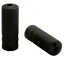 10 FERULAS "END CAPS" ø4,3mm PVC NEGRO