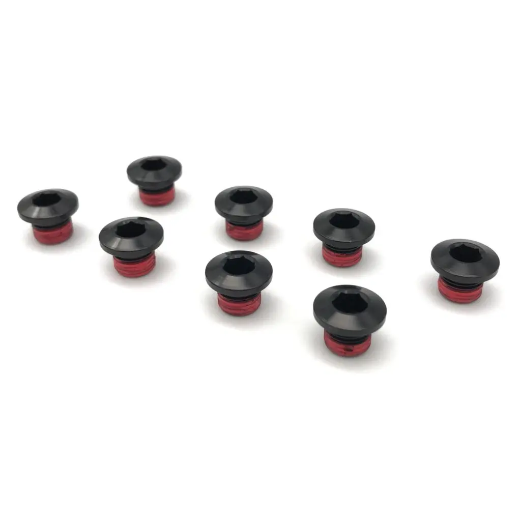 KIT DE TORNILLOS PRAXIS PARA X-rings Alloy Black for 160 BCD X-Spider (pack of 8 threaded bolts)