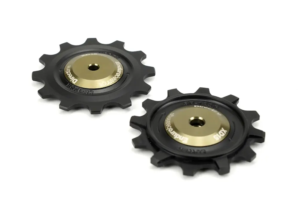 BKCJ-0402 - POLEAS DE CAMBIO DE 12 DIENTES, BALERO HÍBRIDO CERÁMICO XD15, DELRIN MECANIZADO PARA DESVIADORES SRAM DE 12 VELOCIDADES PARA CARRETERA Y GRAVEL (TORNILLO SUPERIOR DE 4 MM/TORNILLO INFERIOR DE 5 MM) - GRAFITO