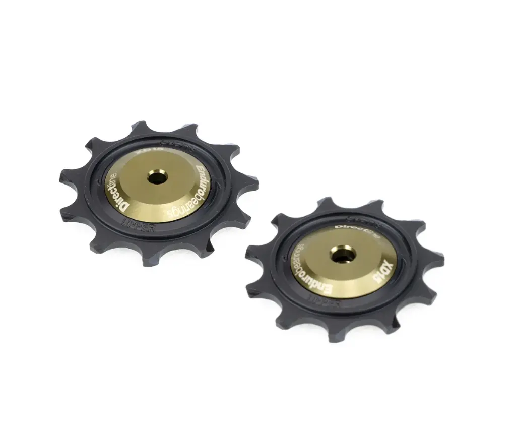 BKCJ-0452 - POLEAS DE CAMBIO DIRECTLINE DE 11 DIENTES, BALERO HÍBRIDO CERÁMICO XD15, DELRIN MECANIZADO PARA DESVIADORES SHIMANO DURA ACE ROAD DE 12 VELOCIDADES (ORIFICIO PARA PERNO DE 5 MM)