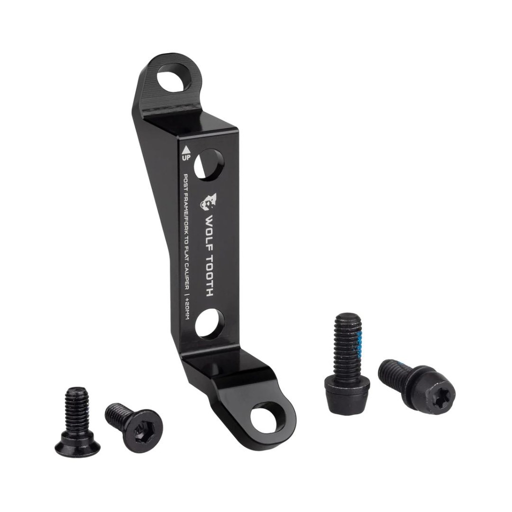 WOLFTOOTH +20MM POST TO FLAT MOUNT BRAKE ADAPTER