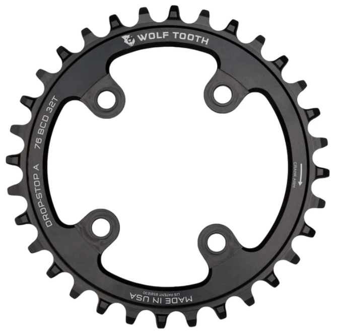 WOLFTOOTH MONOPLATO 76 BCD PARA SRAM XX1 Y SPECIALIZED STOUT 32T NEGRO