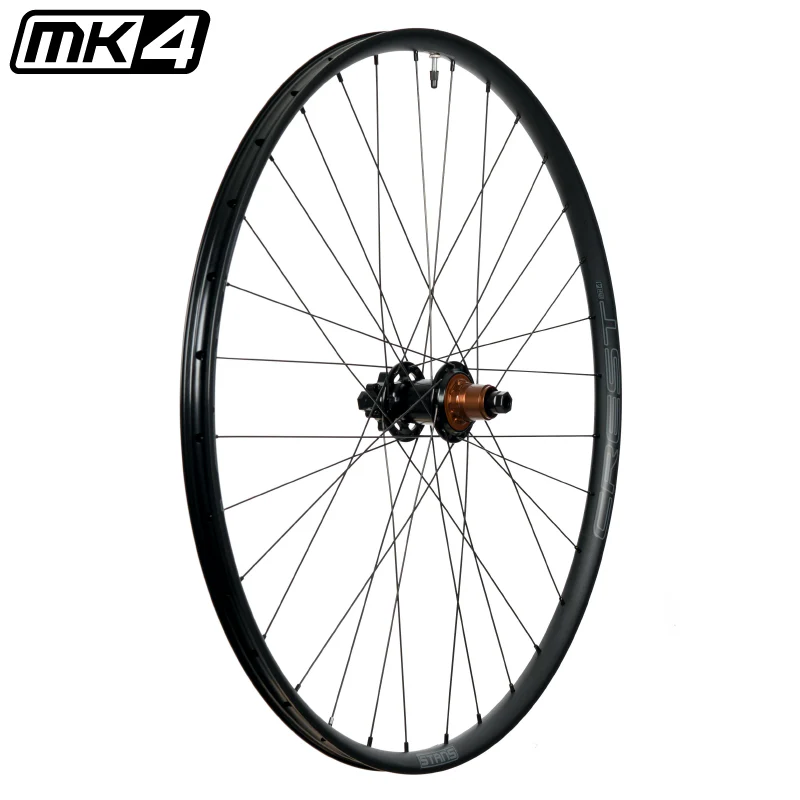 RUEDA DELANTERA BITEX CON ARO STAN´S CREST MK4 QRX100 29" 28H 6T NEGRO