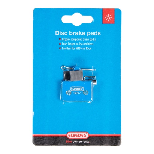 [EV-6854] BALATA ORGANICA ELVEDES (B01S) PARA SHIMANO BR-M375 M415-M495 M515 M525 M575 C501 C601 C607