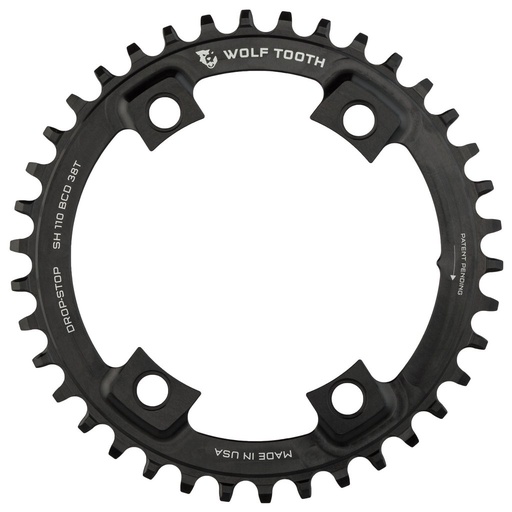 [WT-11036] WOLFTOOTH MONOPLATO BCD110X36T NEGRO SHI-ULTEGRA
